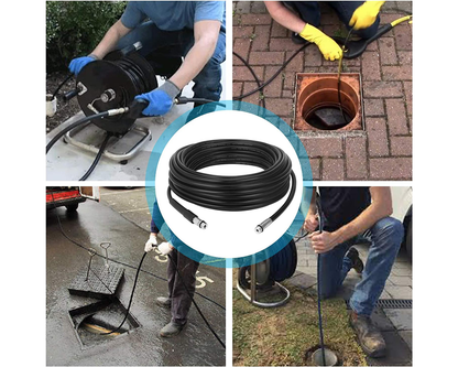 20m Drain/Pipe Cleaning Kit for Karcher, Ozito, Briggs & Stratten