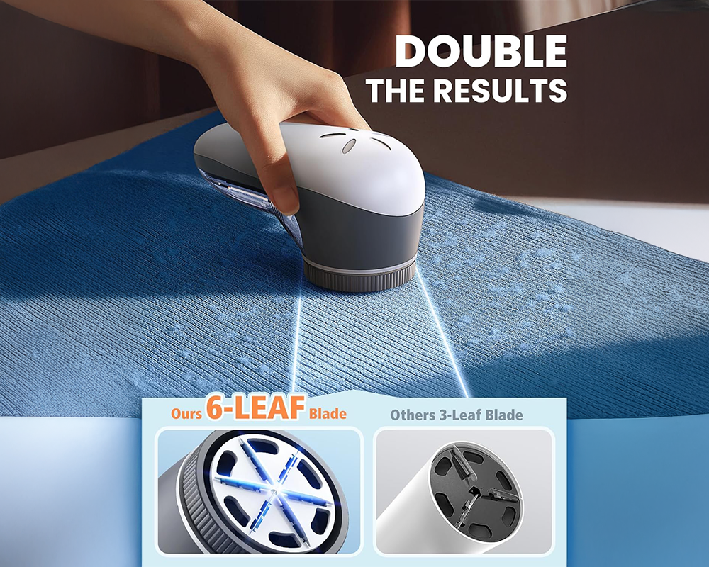 Portable lint remover device