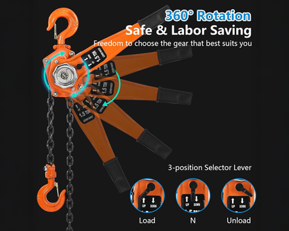 Portable lever hoist