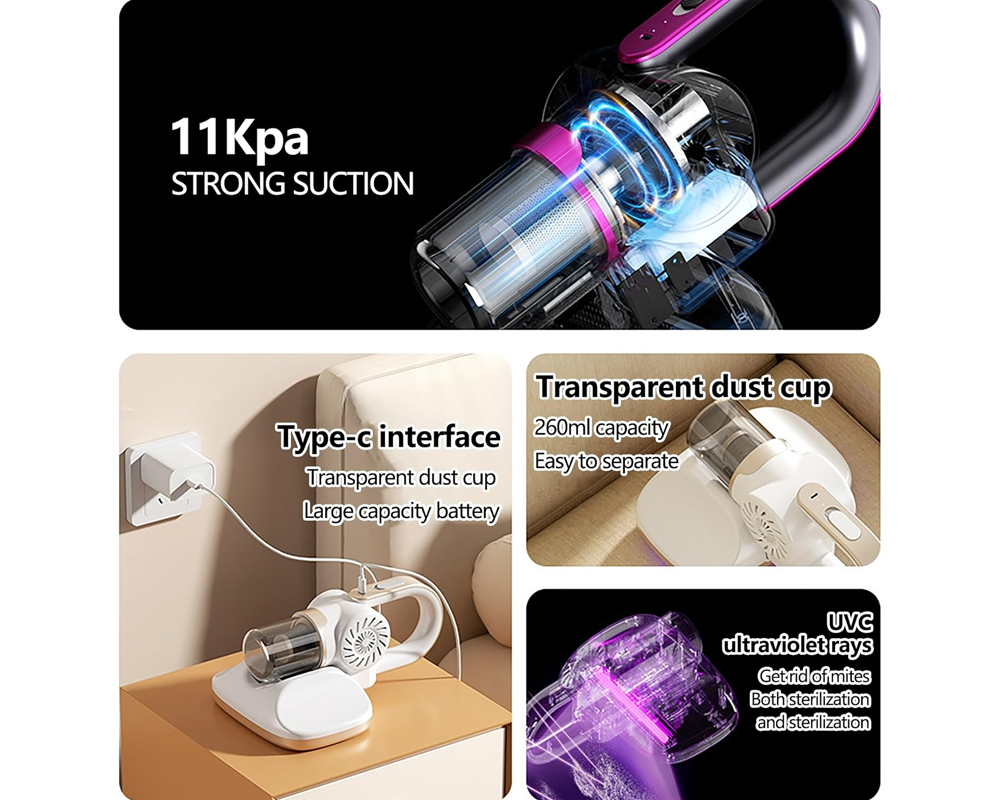 Transparent dust cup vacuum