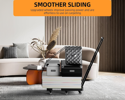 Folding Trolley Hand Truck Push Luggage Cart