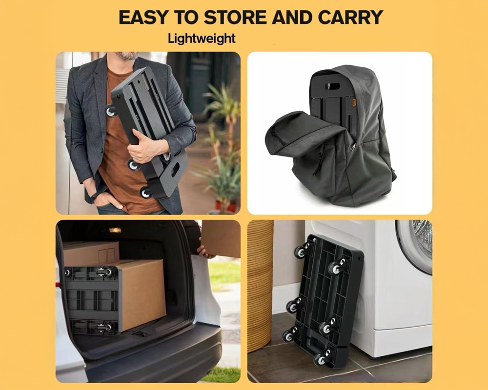 Folding Trolley Hand Truck Push Luggage Cart