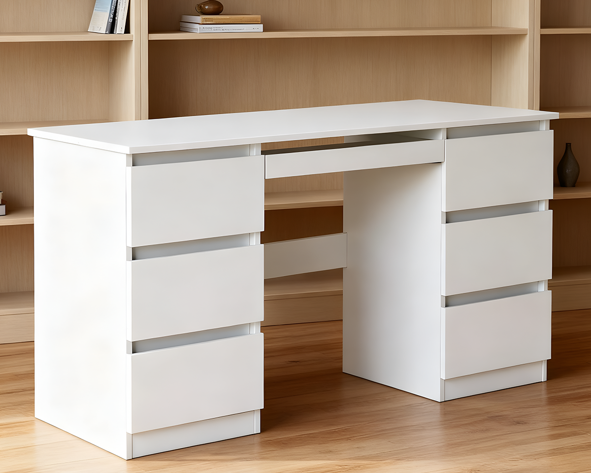 Office Desk/Dressing Table With 6 Drawers