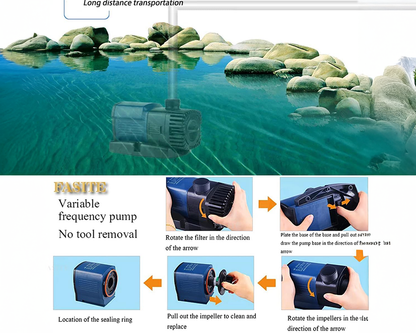 Sunsun JTP-1800 SuperEco Pond Pump Watercourse 1800l/h 11W