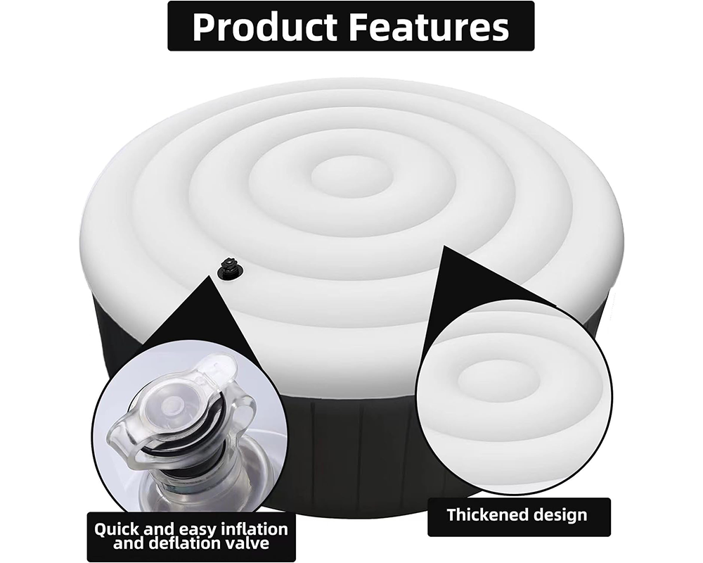 Hot tub cover with handle