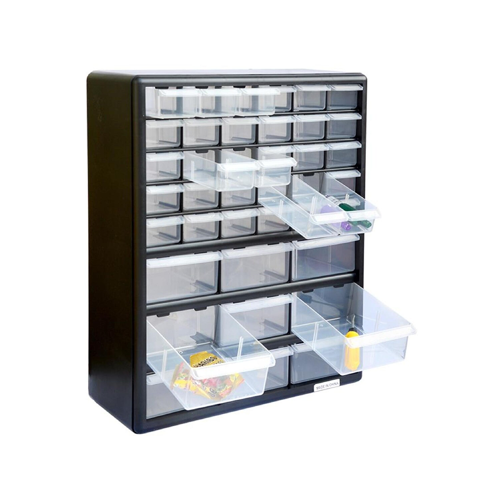 Storage Cabinet Drawers 39 Plastic Tool Box Containers Organiser Cupboard