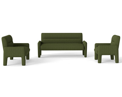 Hunter Green 3 Piece Sofa Set