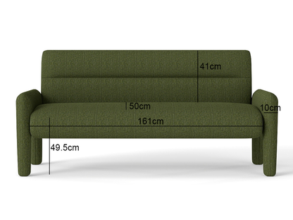 Dubai Hunter Modern 3 Seater Sofa Green