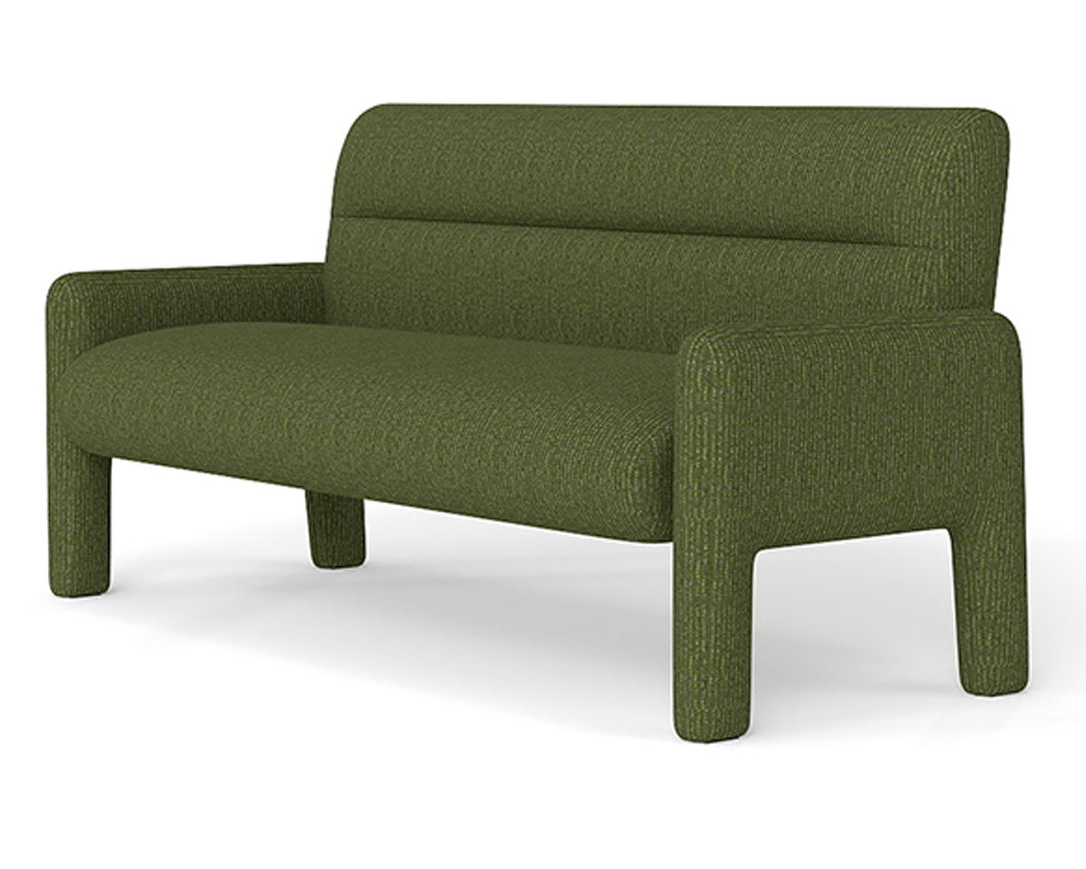 Curved modern sofa profile