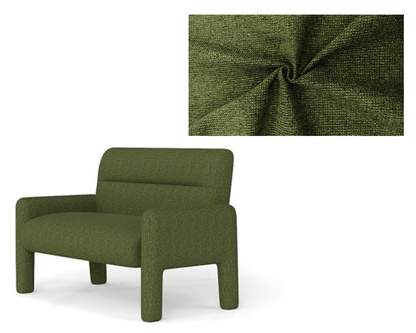Plush cushions on sofa