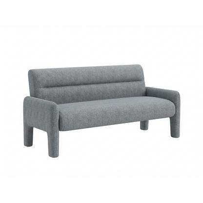 Sky Blue 3 Seater Sofa Modern Chenille KD Sofa for Living Room