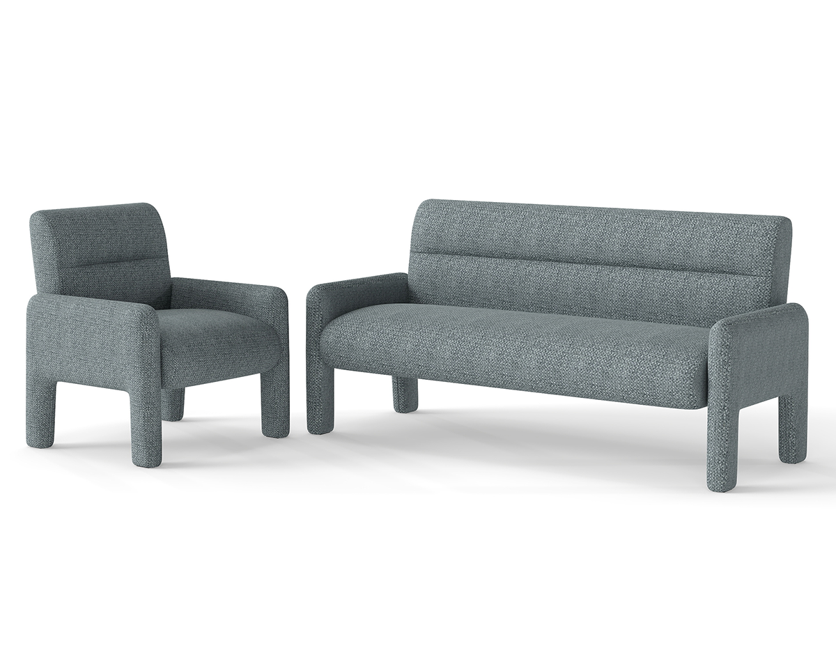Curved modern sofa design