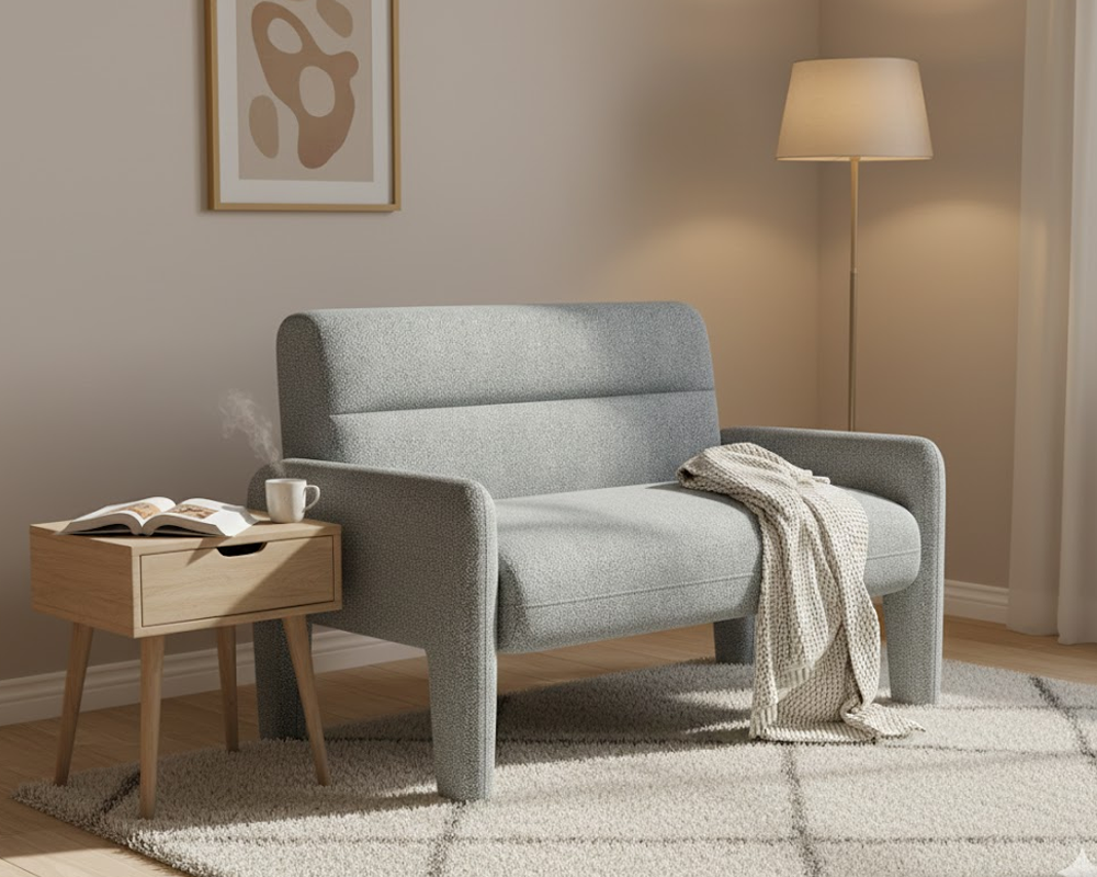 Curved modern sofa design
