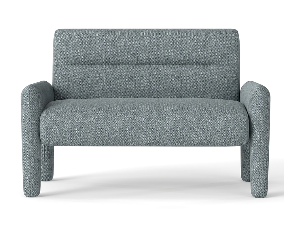Dubai Sky Blue chenille sofa close up