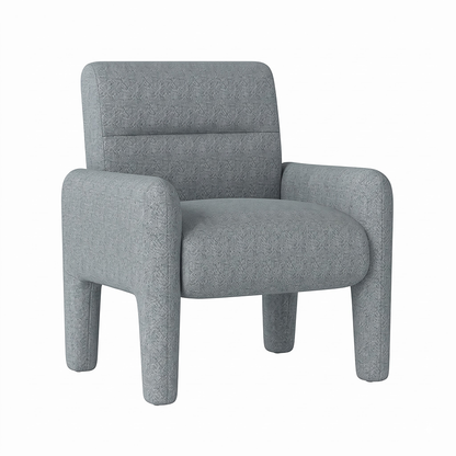 Modern Single Seater Sofa Dubai Sky Blue – Luxurious Chenille Chair