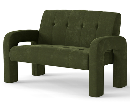 Milan Hunter Green fabric sofa