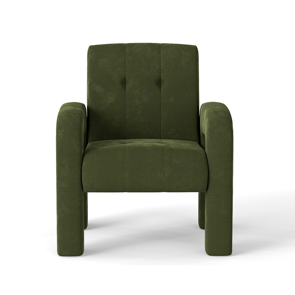 Modern 1 seater sofa hunter green