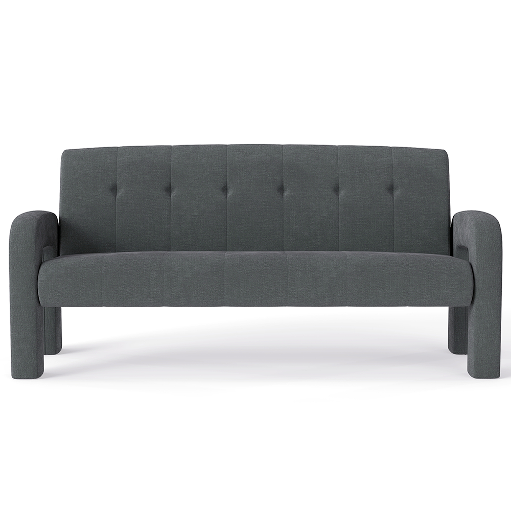 Modern 3 seater sofa charcoal
