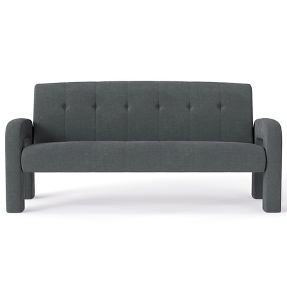 Modern 3 seater sofa charcoal