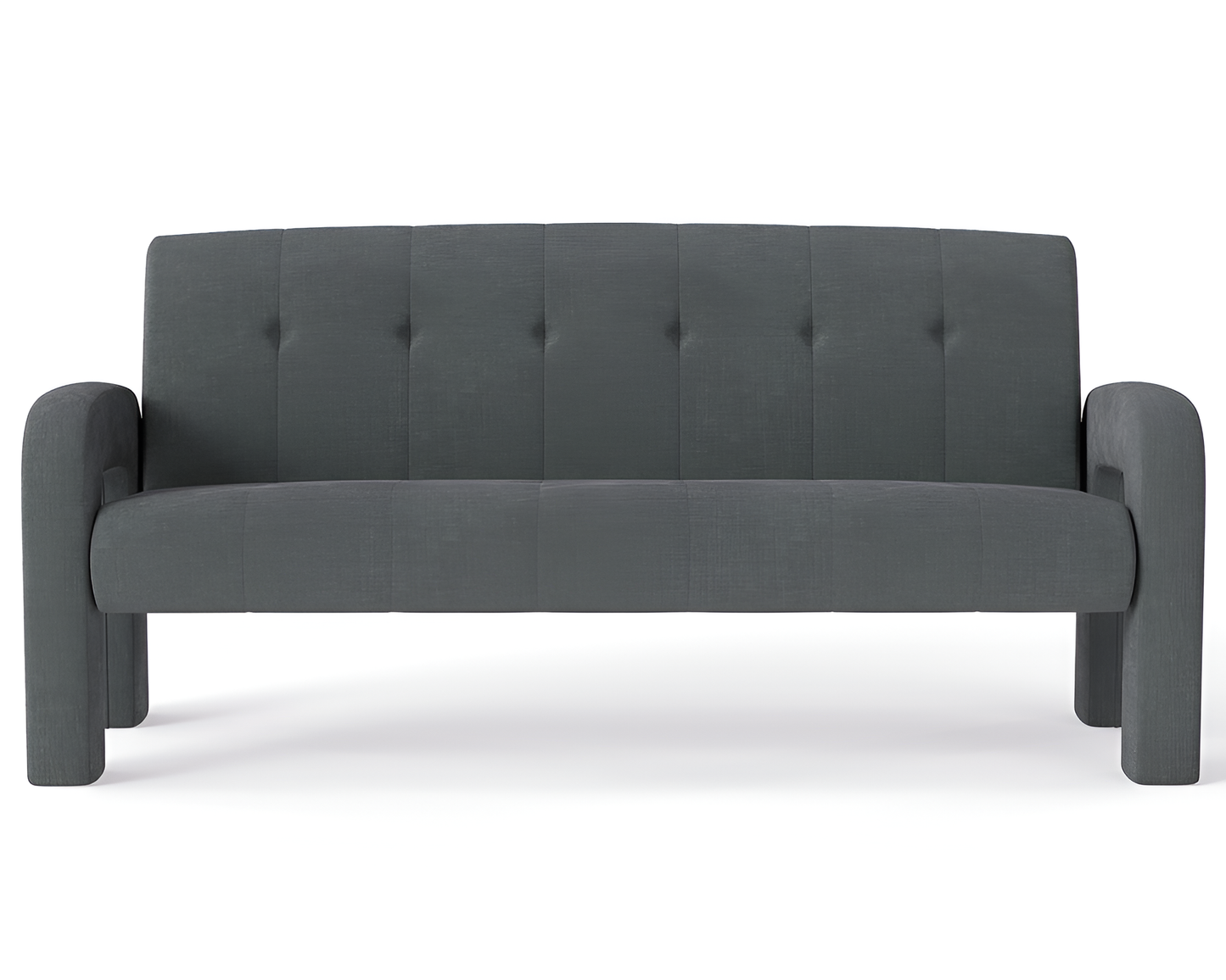 Modern 3 Seater Sofa Milan Charcoal