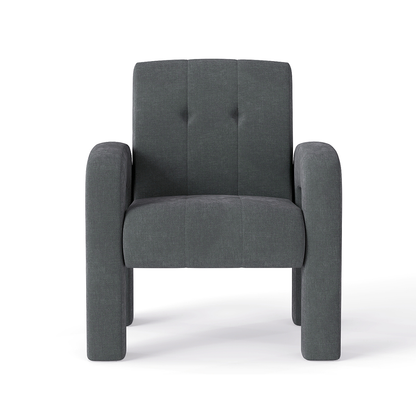 Modern 1 seater sofa charcoal