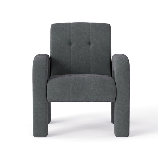 Modern 1 seater sofa charcoal