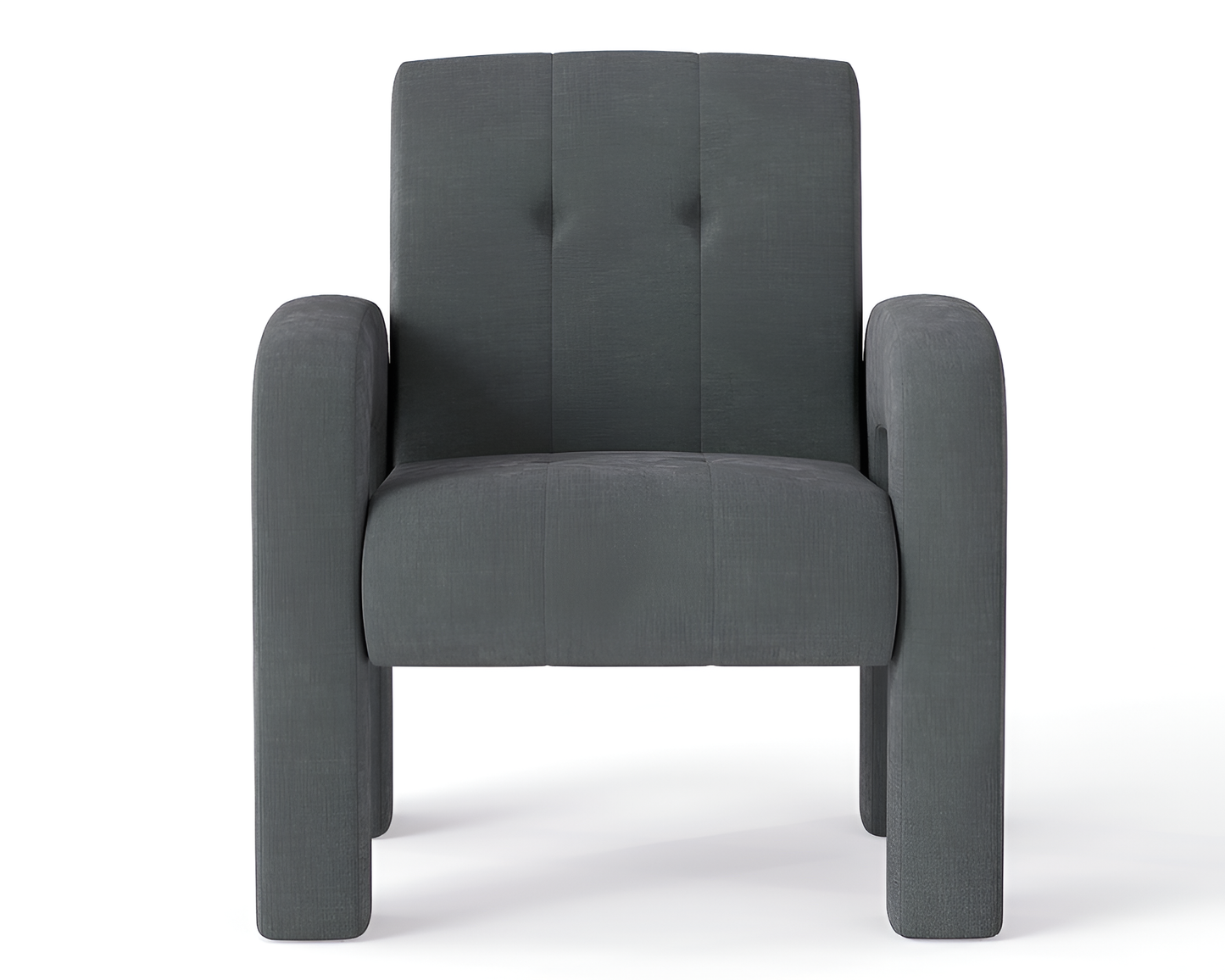 3 Piece Milan Charcoal Sofa Set
