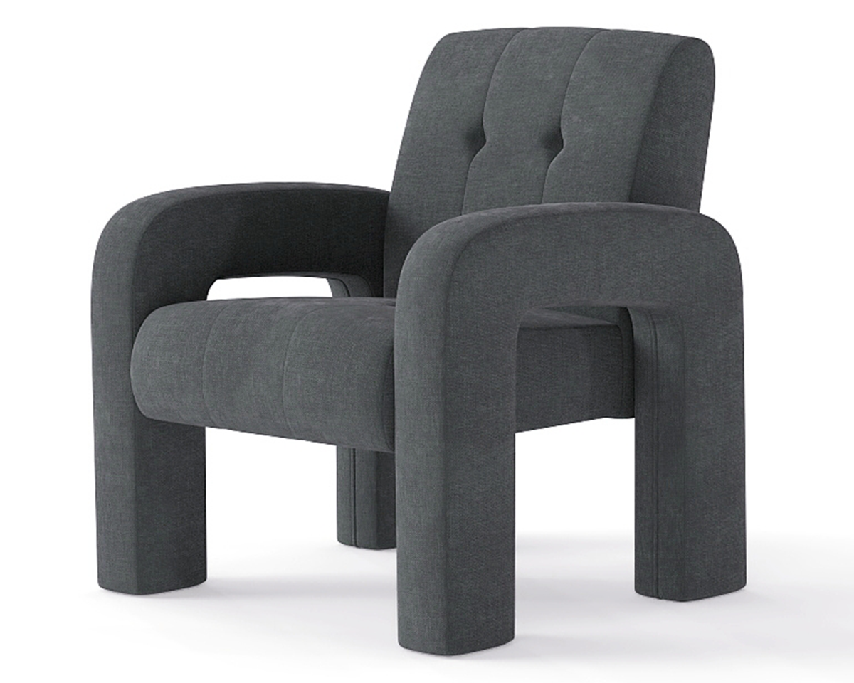 Milan Charcoal fabric sofa