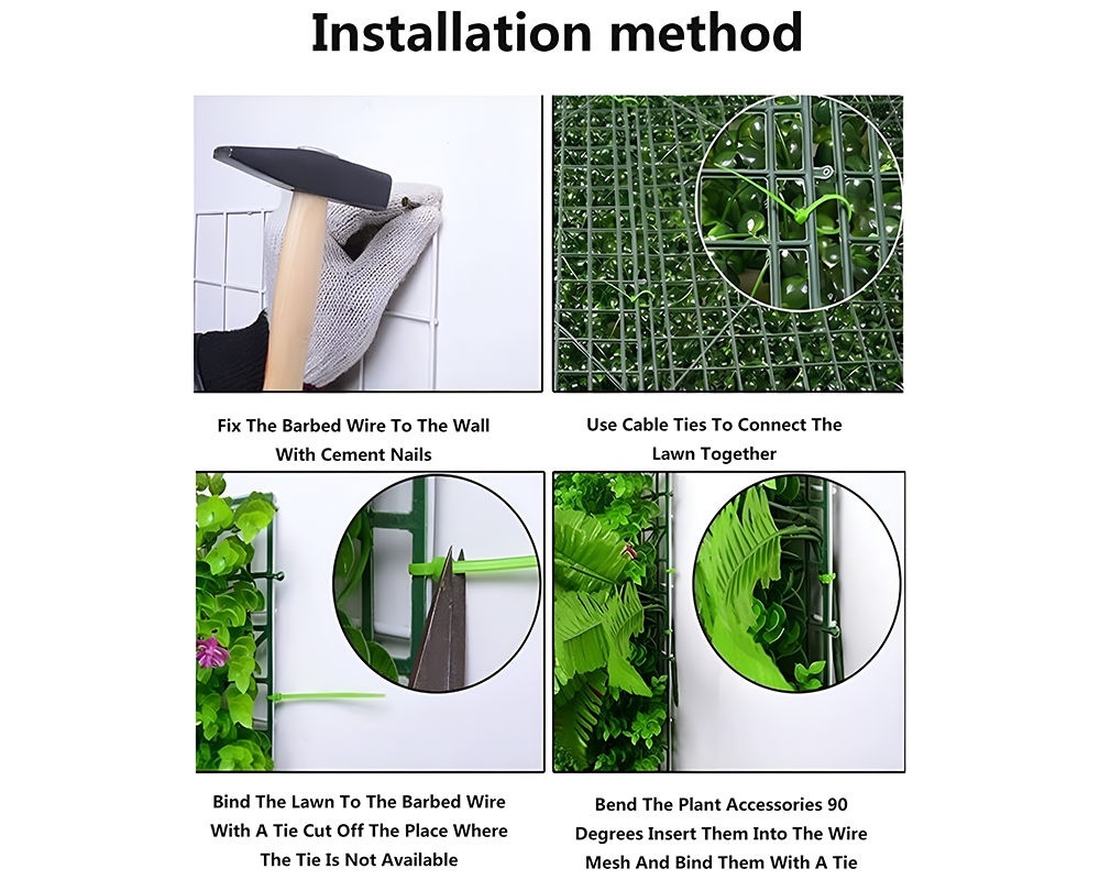 Artificial Hedge Wall – 14PCS