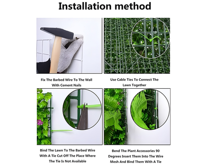 Artificial Hedge Wall – 14PCS
