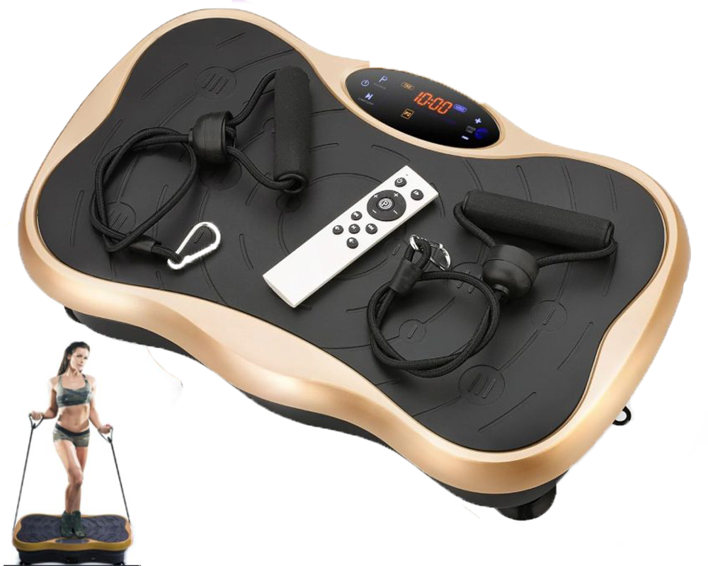 Vibration plate with resistance bands