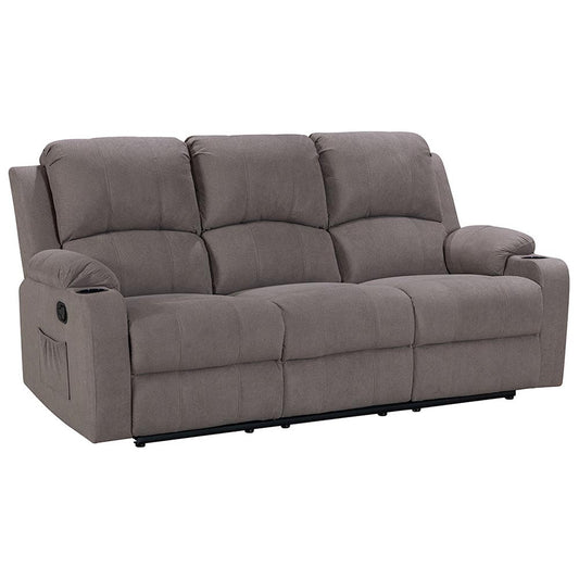 NovaCloud 3 seater recliner sofa mocha
