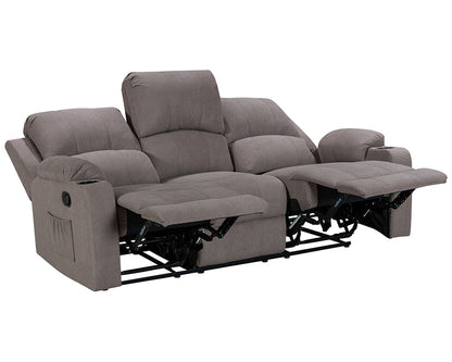 Three seat recliner sofa side view
