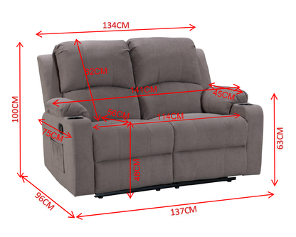 Built in cup holders on recliner