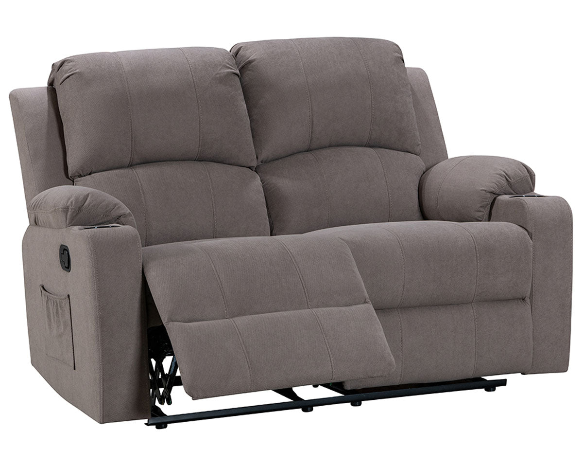 Two seat recliner sofa side view