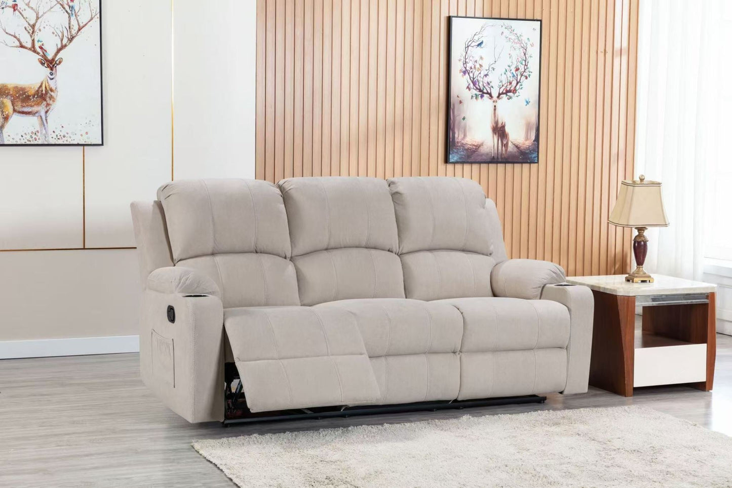Durable recliner sofa