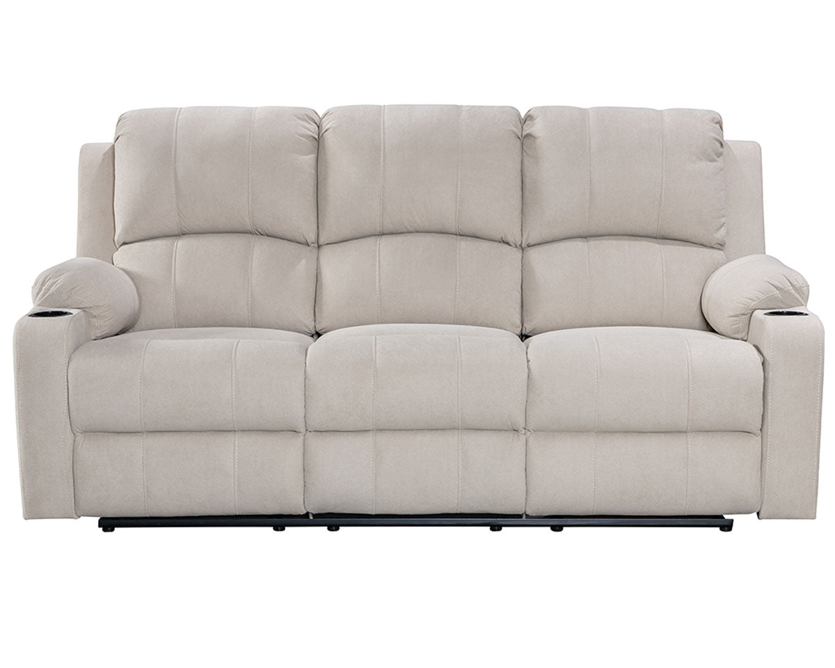 Plush cushioned sofa