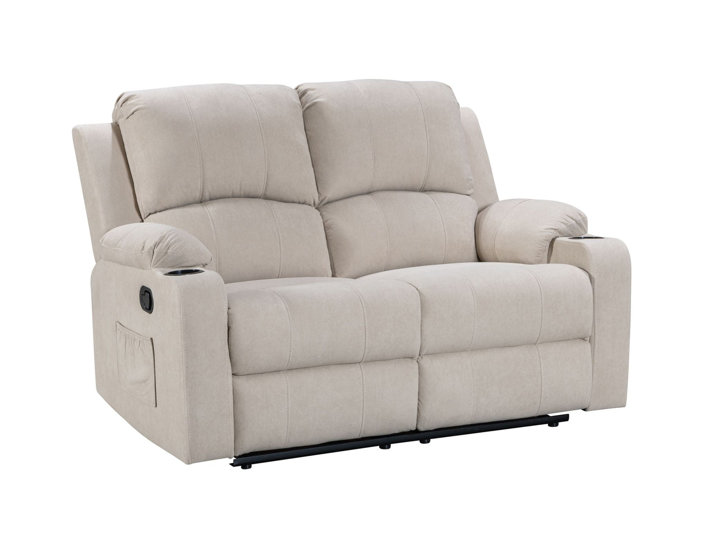 Plush cushioned sofa