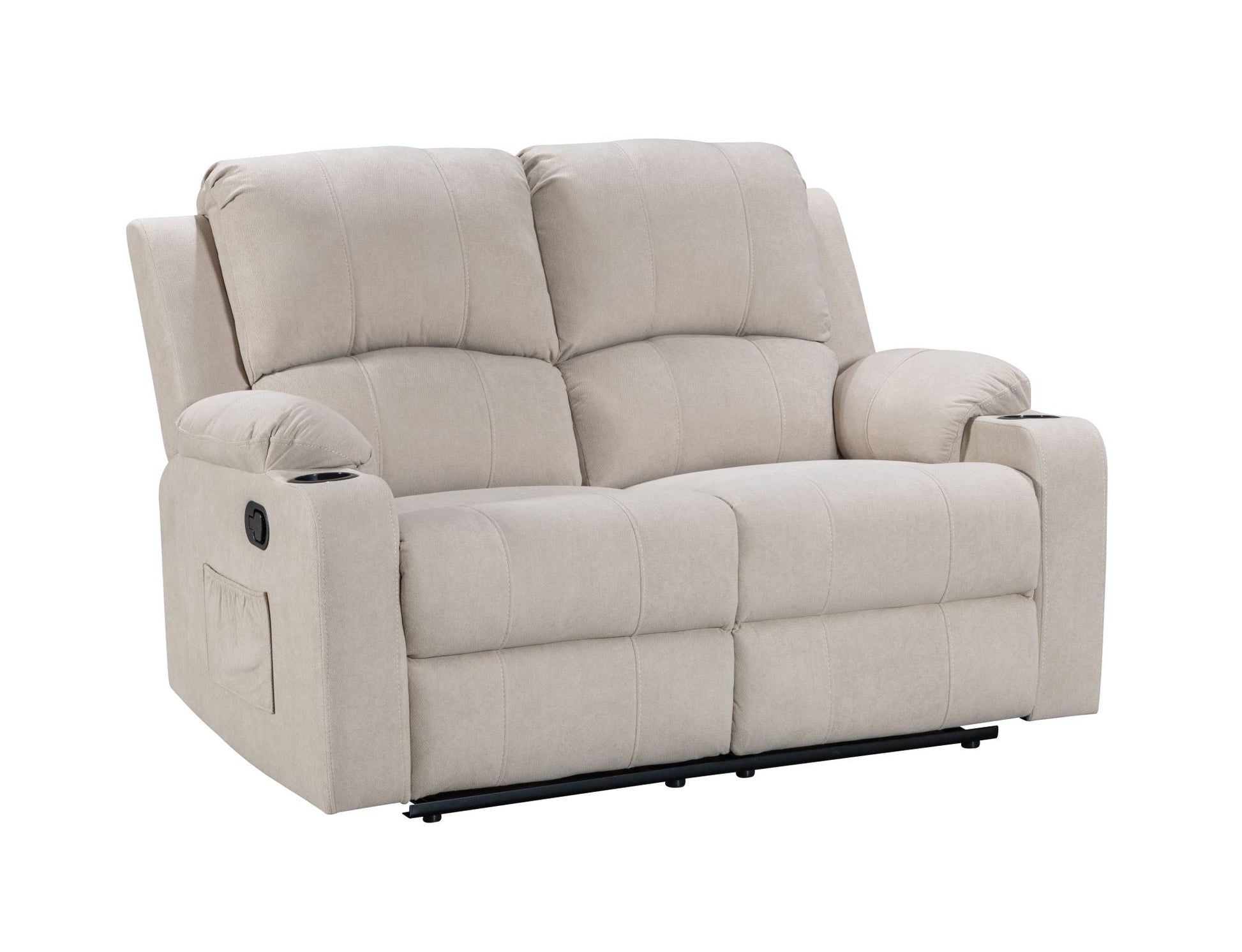 Plush cushioned sofa