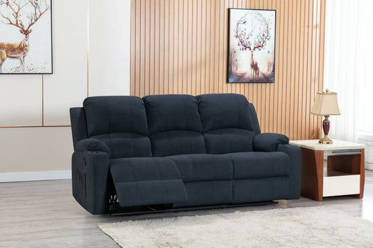 Black chenille sofa