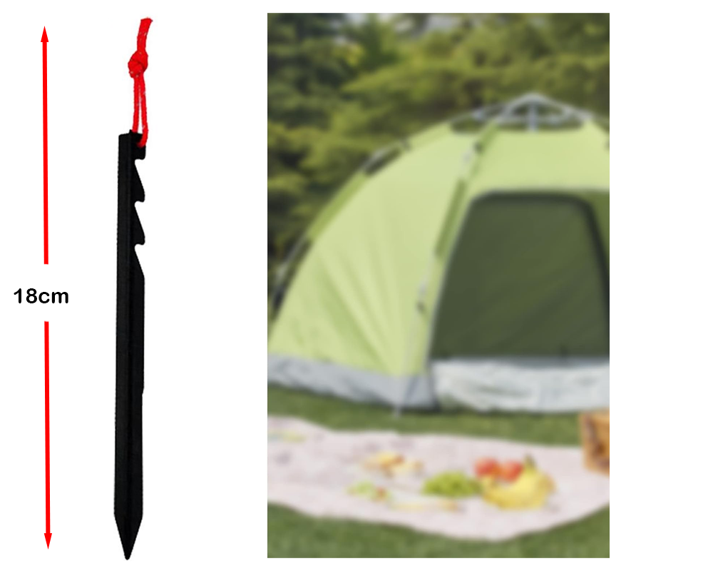 Lightweight tent pegs set