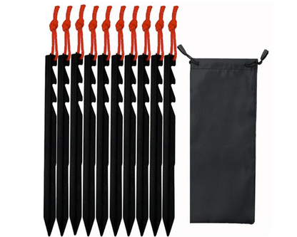 Aluminum ground stakes black color