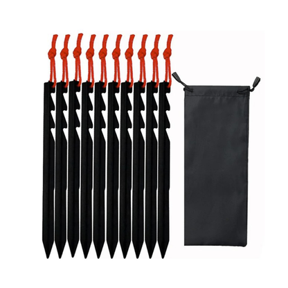 Set of 8 camping tent pegs