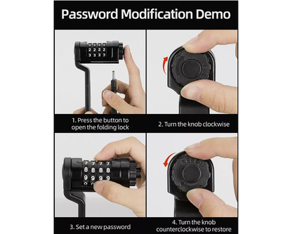 Portable Folding Bike Lock