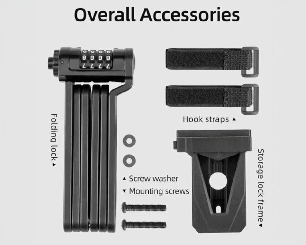 Portable Folding Bike Lock