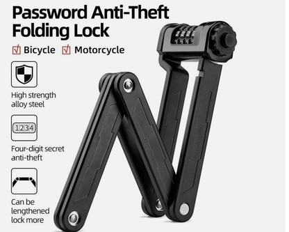 Portable Folding Bike Lock