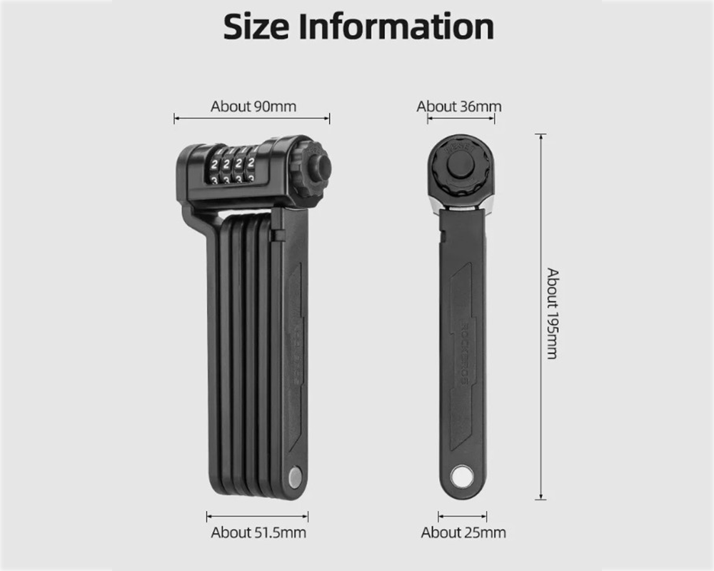 Portable Folding Bike Lock