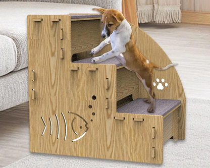 Anti slip pet ramp bottom