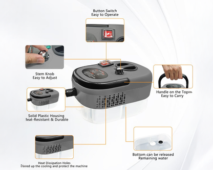 Handheld 2500W Steam Cleaner High Temperature Pressurized