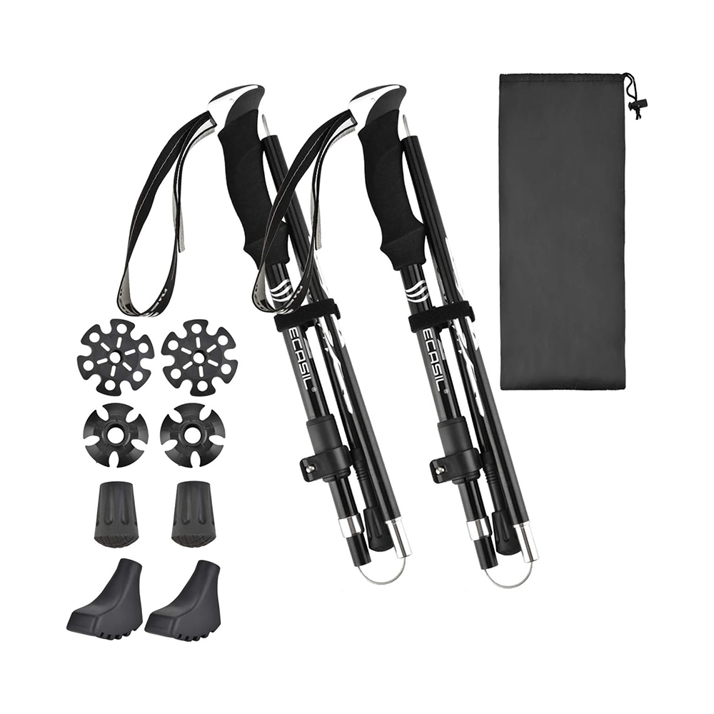 Pair of hiking trekking poles